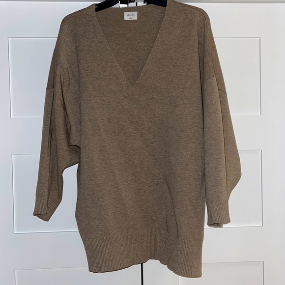 Wilfred Free Souvenir Sweater. Heathered Taupe. Size 3 - Picture 1 of 7